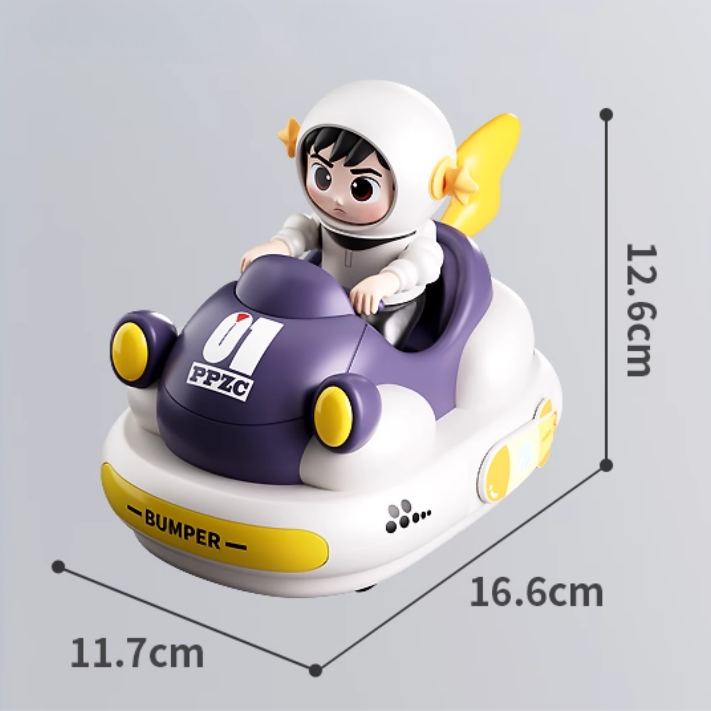 Astronaut RC Bumper Car – 360° Drift, Multiplayer