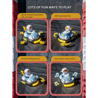 Kids Remote-Control Bumper Car Toy – Parent-Child Play, Boys’ Birthday Gift, Dual Battle, Electric Go-Kart