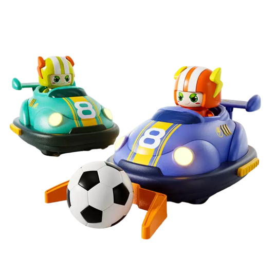 RC Bumper Car for Kids – Drift Kart, 2-Player Battle & Soccer Mode