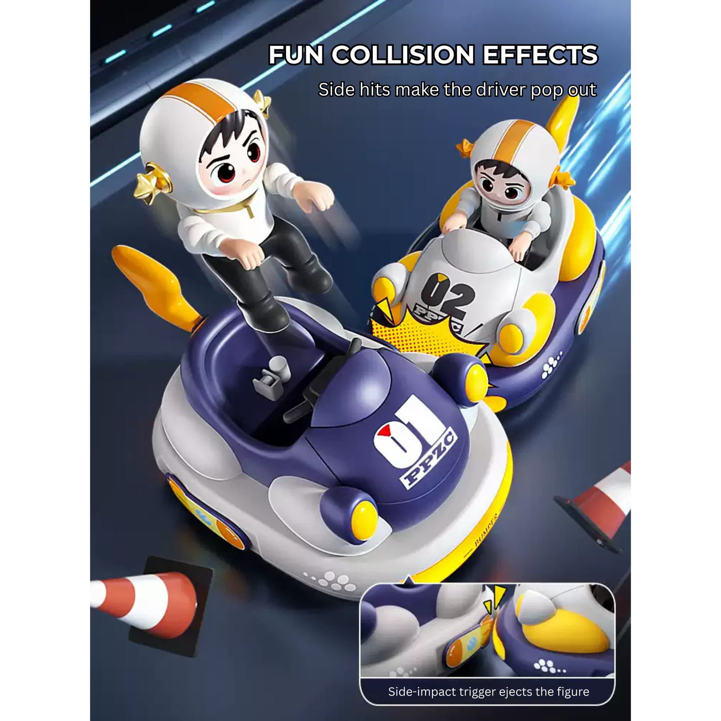 Astronaut RC Bumper Car – 360° Drift, Multiplayer