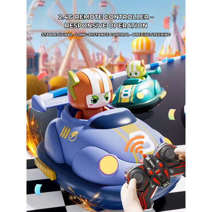 RC Bumper Car for Kids – Drift Kart, 2-Player Battle & Soccer Mode